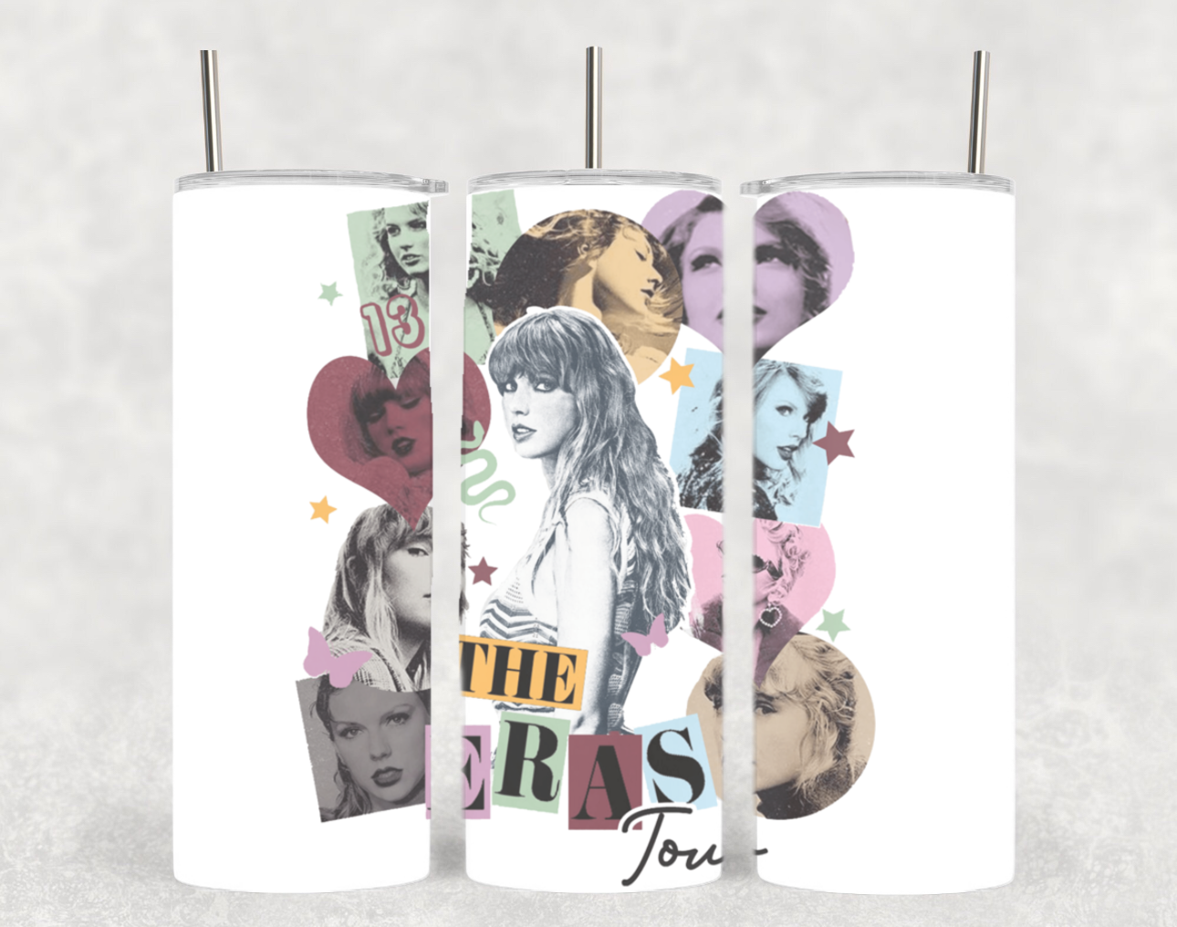 The Geek Boutique - Wholesale Insulated Mug/Tumbler - TS Album Collage Country Music Inspired Tumbler0