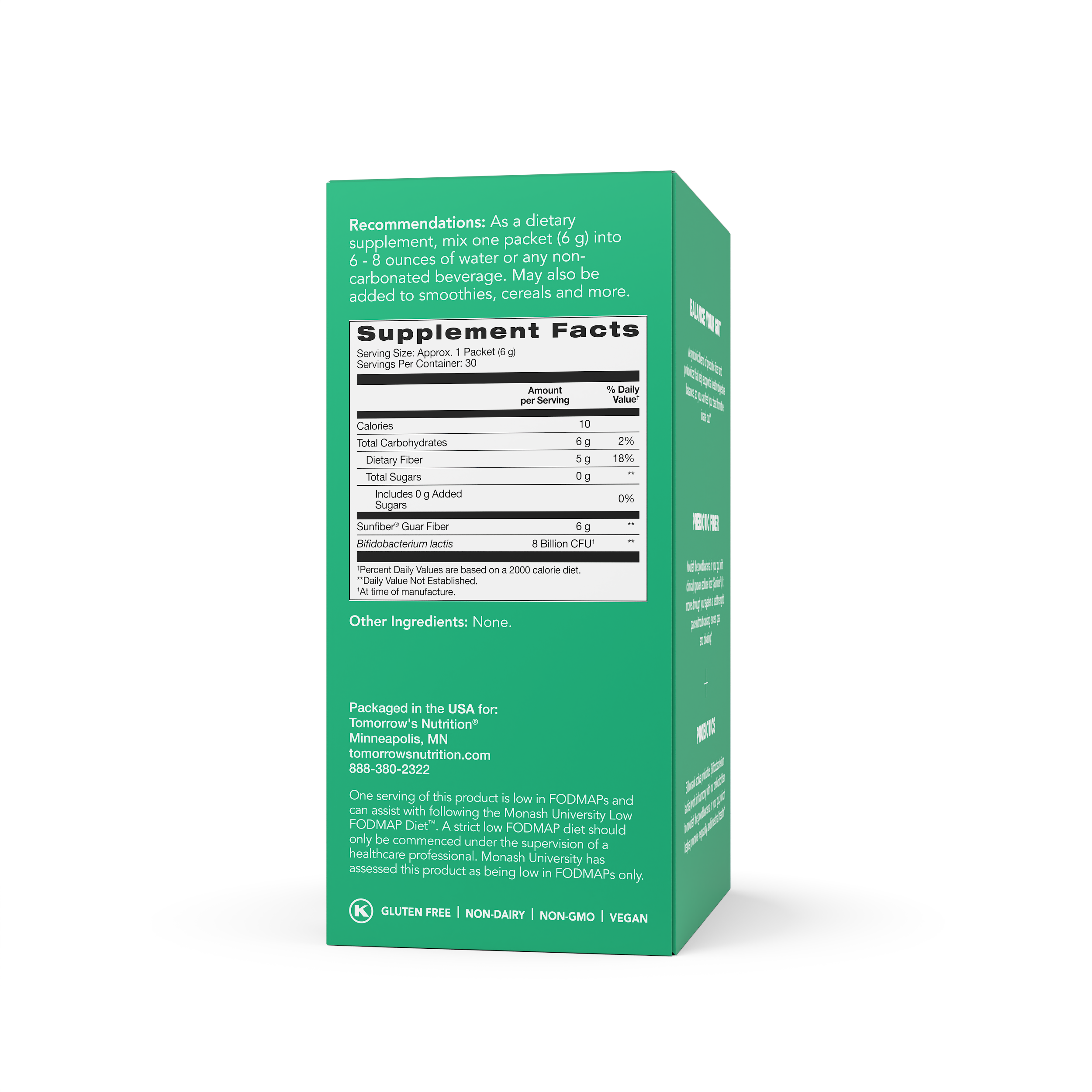 Tomorrows Nutrition - Wholesale Oral Supplement/Vitamin - Sunfiber GI2