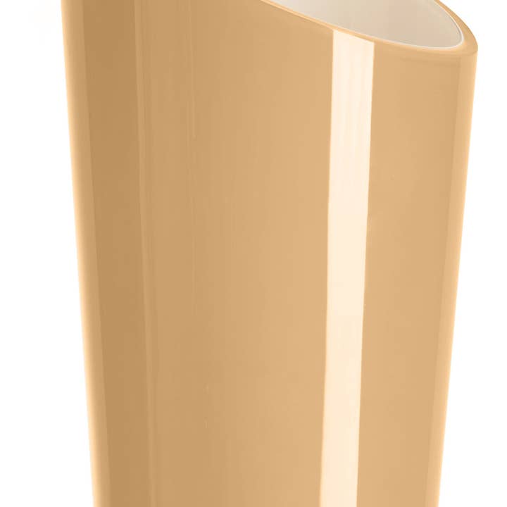 Orizzonte Oblique Cold Cut Cognac-Milk Vase H.38 cm for wholesale by IVV 1952