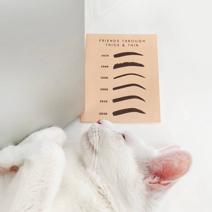 Girl w/ Knife - Wholesale Friendship Card - Thick & Thin Greeting Card2