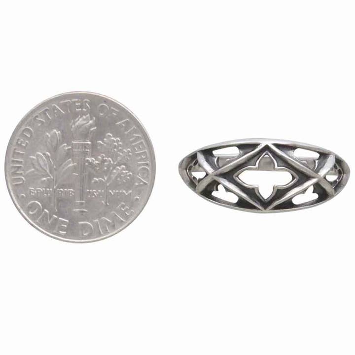 Nina Designs - Wholesale Band/Stacked Ring - Sterling Silver Gothic Marquis Ring2