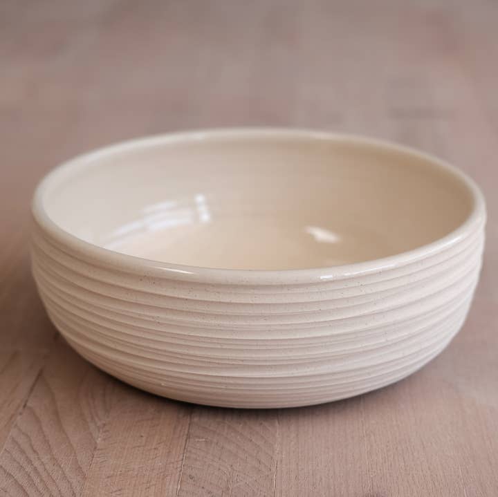 FHAR Studio - Wholesale Serve Bowl - dune - serving bowl - handmade porcelain2