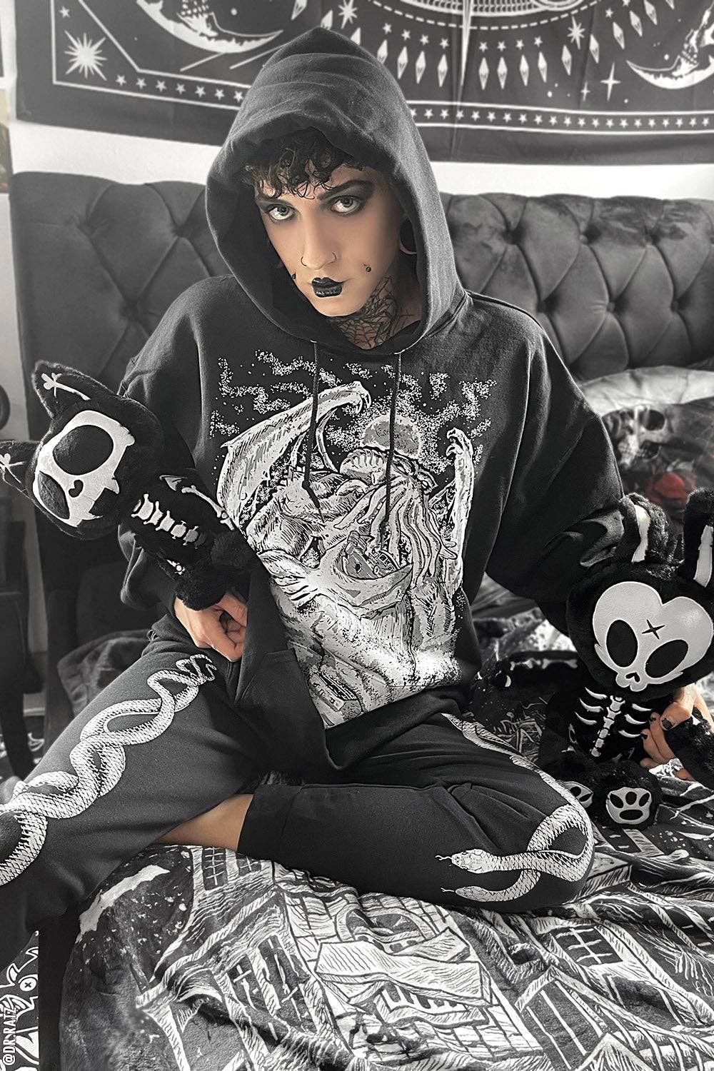 vampirefreaks – wholesale Joggingbyxor - Dam – Medusa's Serpents Joggingbyxor [Unisex]8