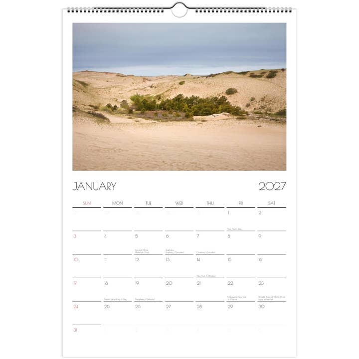 Cape Cod Dreams Vertical Ledger Wall Calendar 2027 (US & CANADA) for wholesale by Christina Siu Photography