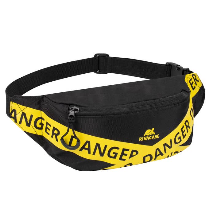 Marsupio nero 5411 con stampa accattivante per la vendita all'ingrosso da parte di RIVACASE