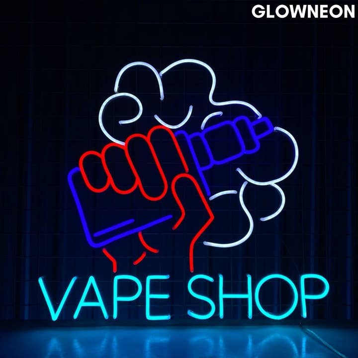 Vape Shop Wall Art Led Light, Vape & Smoke Shop Decoration for wholesale by Glow Neon