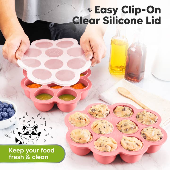 Blossom Gefrierfach für Babynahrung aus Silikon mit Deckel, 60 ml x 10 Kapseln für den Großhandel auf Faire