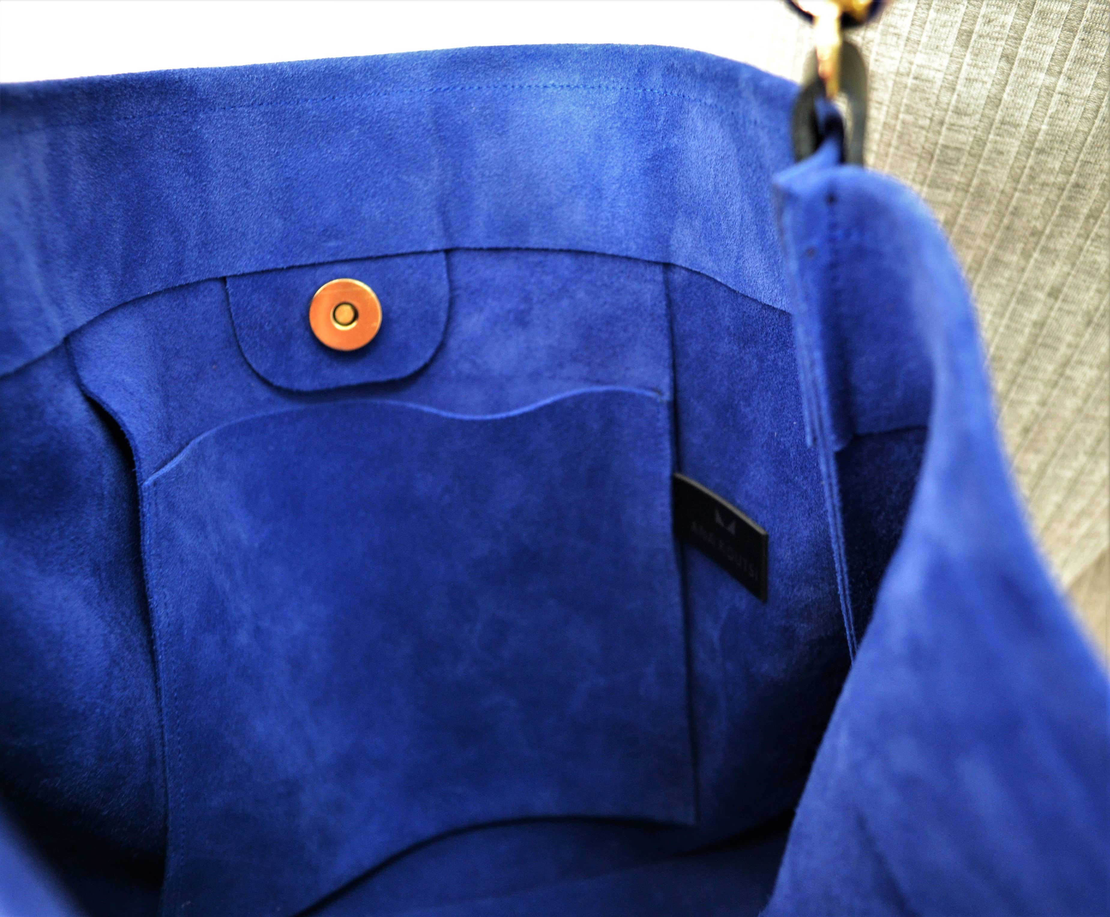 ANA KOUTSI – Engroshandel Skuldertaske – til kvinder – Dioni blød taske i blå4