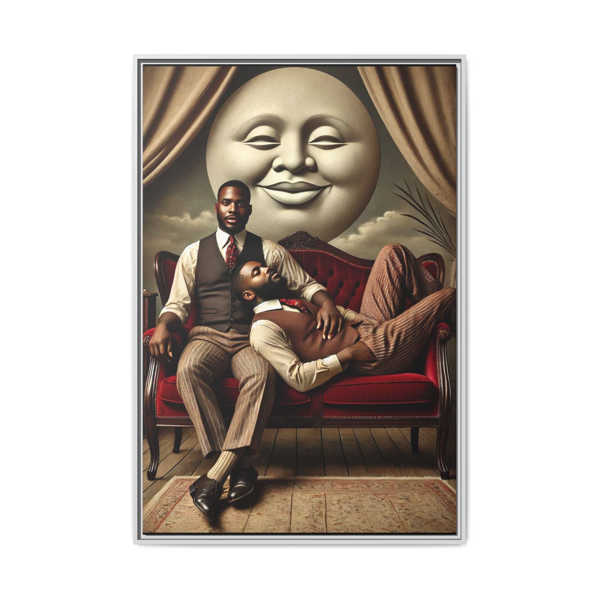 Walt & Pete - Wholesale Art Print - Missing Art Studies - Man In The Moon 00611