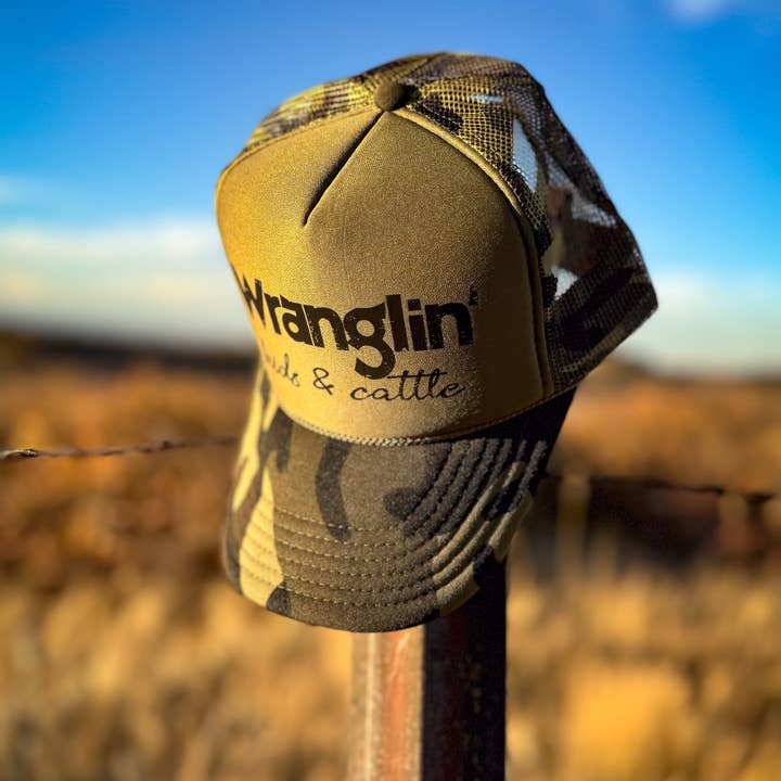 Lil' Grace - Wholesale Trucker Hat - Unisex - Wranglin' Kids and Cattle Trucker Hat