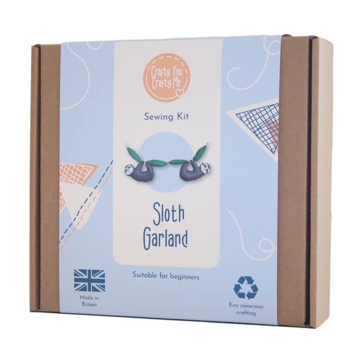 Crafty You Crafty Me - Wholesale Craft Sewing Kit - Sloth Felt Garland Kit1