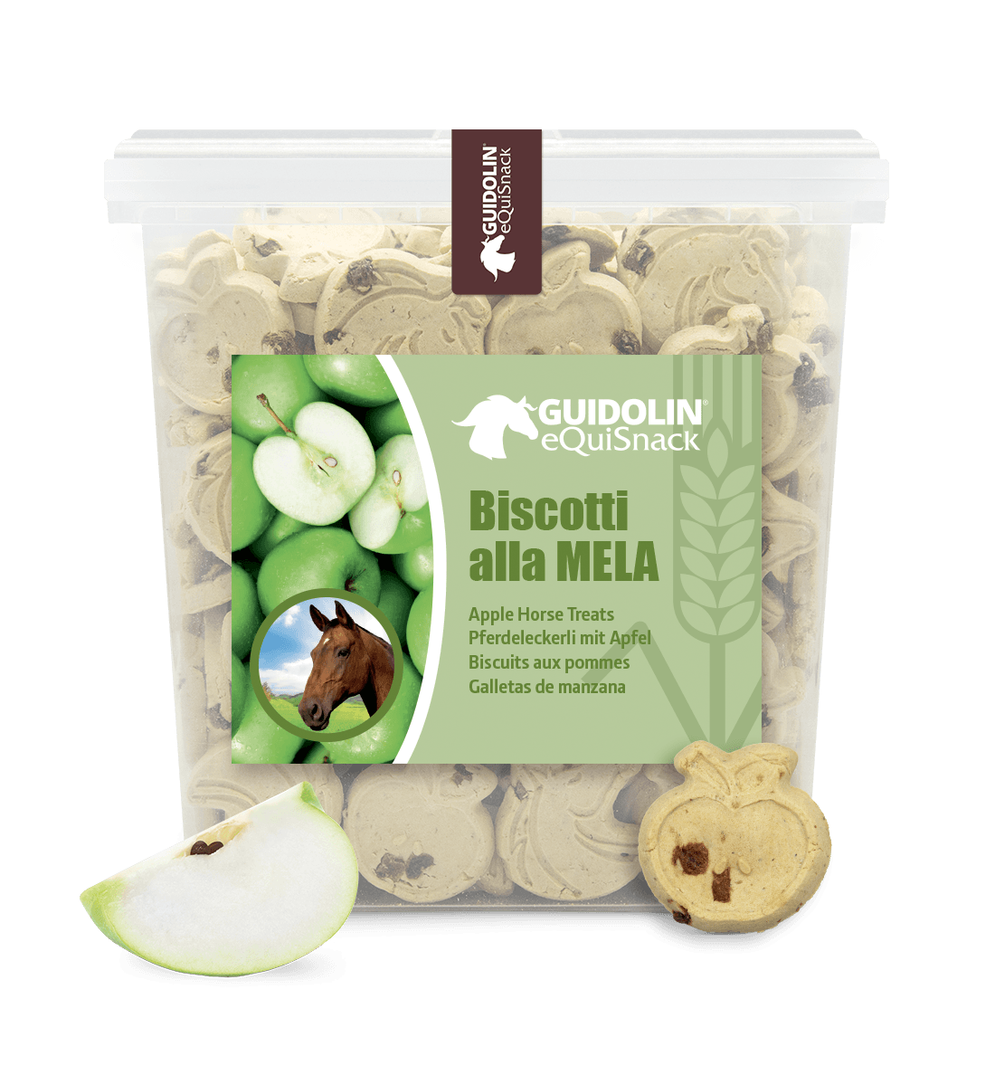 2G Pet Food, Equisnack, Equibar, Guidolin Gianni - Wholesale Pet Treats - Dog - Natural horse biscuits with apple | Made in Italy0