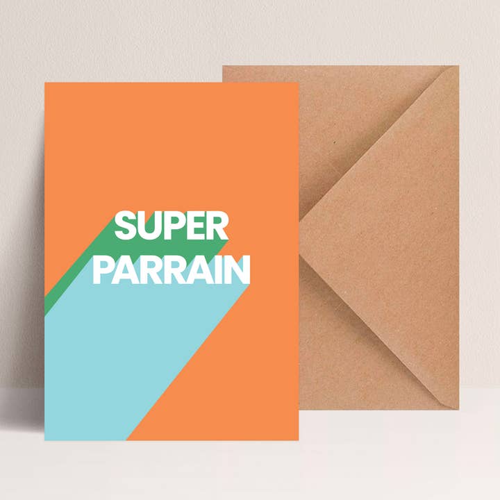 Kort + kuvert "Supergudfar" för wholesale av Majo Edition