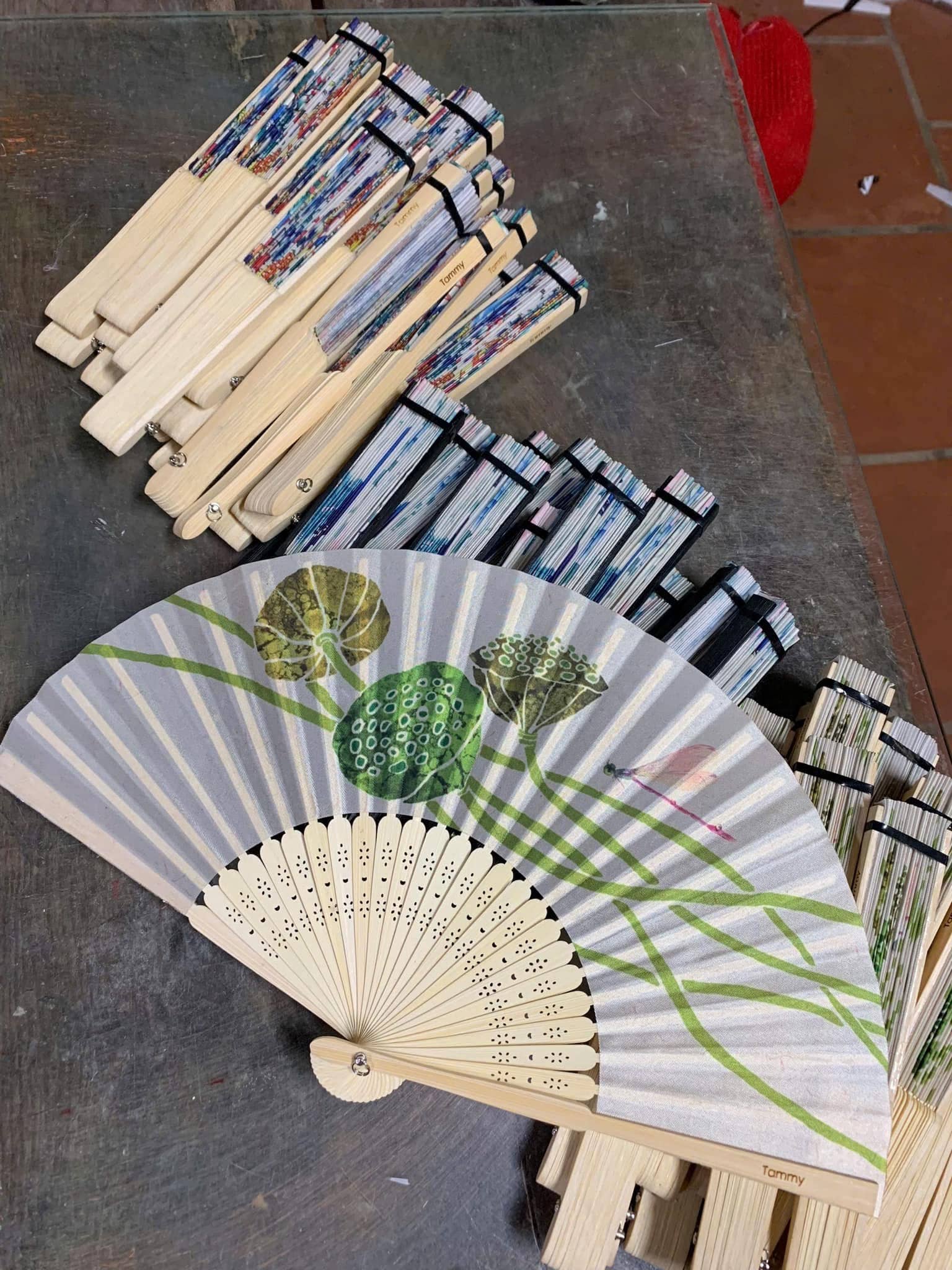 Tonkin Handicraft - Wholesale Party/Paper Folding Fan - Customized Wedding Paper Folding Fan 9