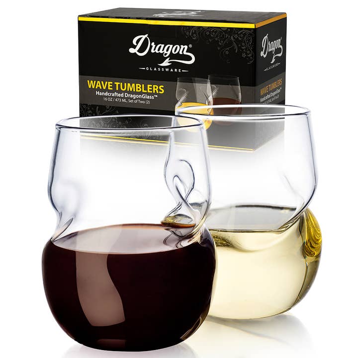 Stemless Wine Glasses for wholesale by Dragon Glassware