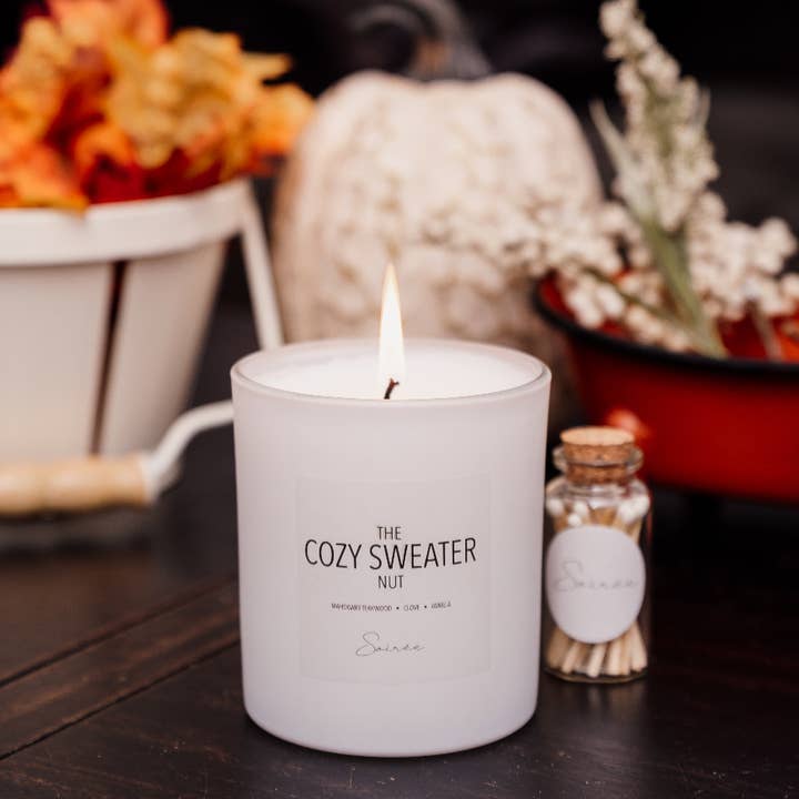 The Cozy Sweater Nut for wholesale by Soirée Candles
