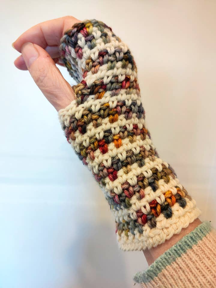 British Wool Fingerless Gloves - Summer's End Collection for wholesale by Daisy Dumpling