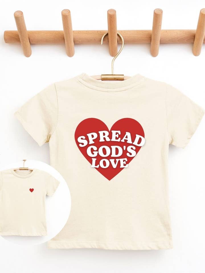 Espalhe o Amor de Deus' /Roupas cristãs para Crianças por atacado de Little & Brave