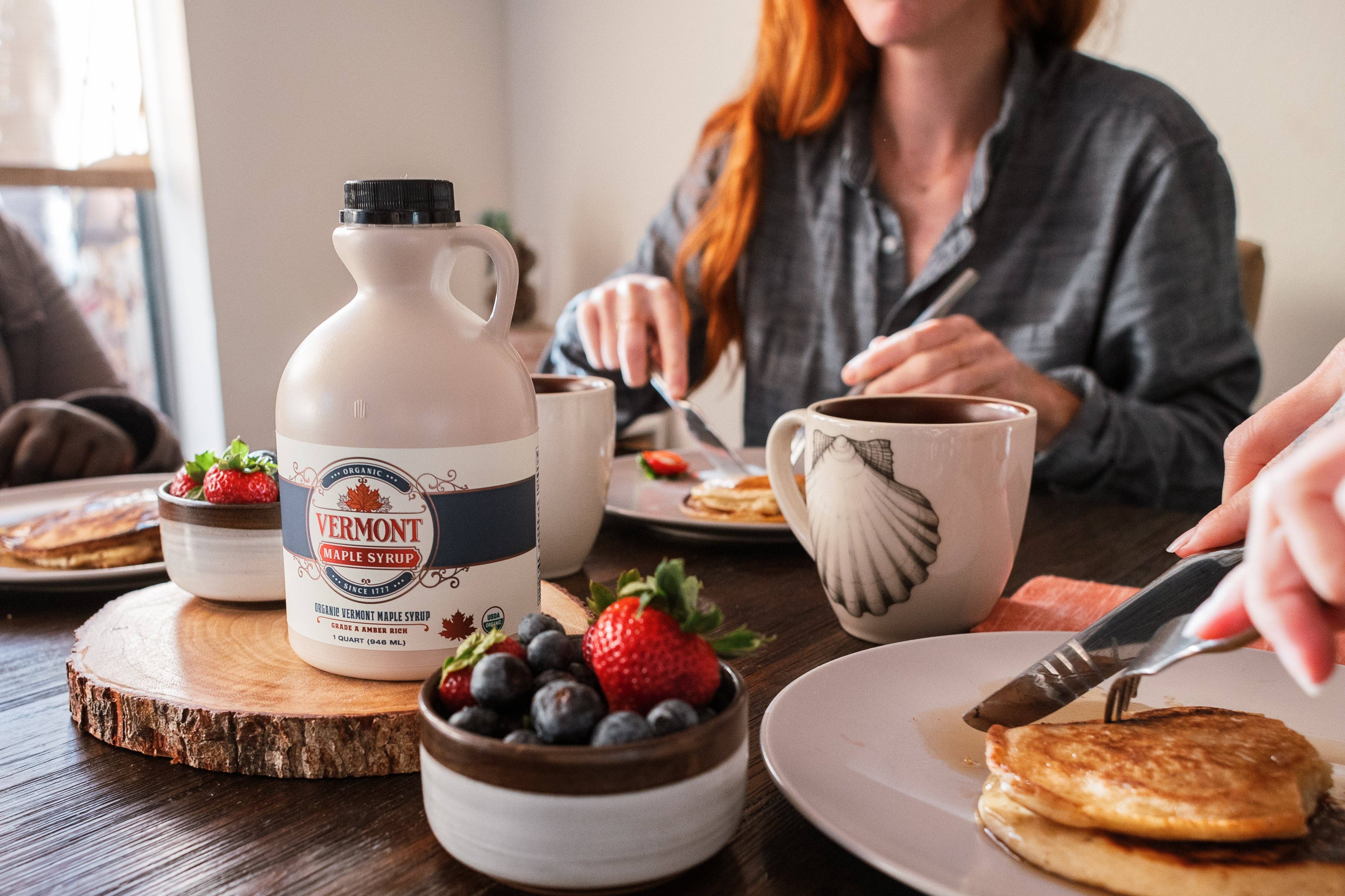 Vermont Maple Syrup - Venta al por mayor Sirope de arce - Sirope de arce ámbar orgánico de Vermont - Garrafa3