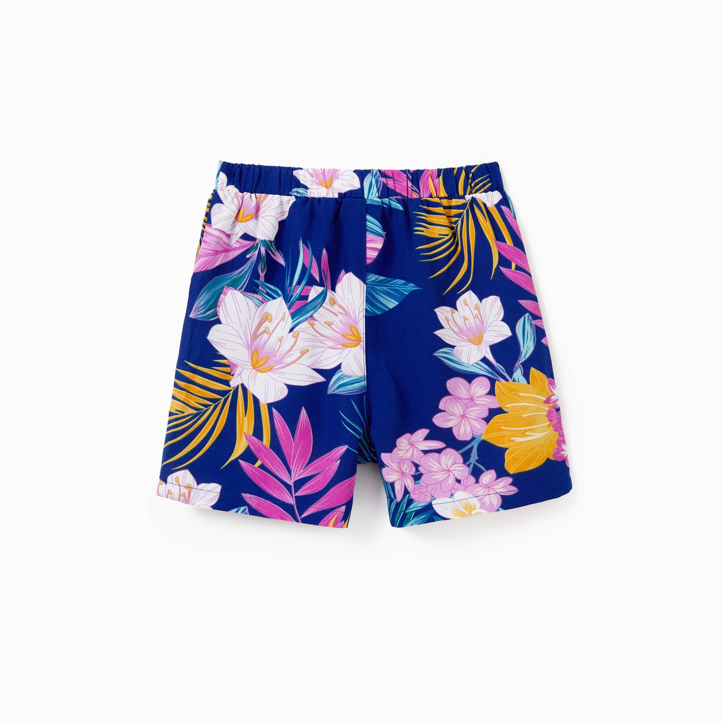 Blu profondo Abito o Set di Camicia e Pantaloncini Tropicale Hawaiano per Famiglia in vendita all'ingrosso su Faire30