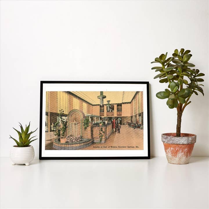 Found Image Press - Wholesale Art Print - Art Print MO-223 Hall of Waters, Excelsior Springs