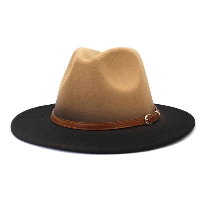 ACCITY - Wholesale Fedora - Women's - WOMEN WARM COLOR MATCHING BELT PANAMA HAT_CWAH0707