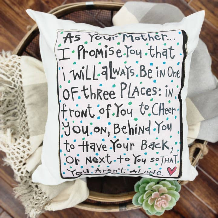 As Your Mother Pillow for wholesale by Julie Abbott Art