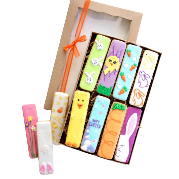 Sweet Sanctions LLC - Wholesale Cookie - 18 Ct. Easter Cookie Sticks Boxed Gift Set