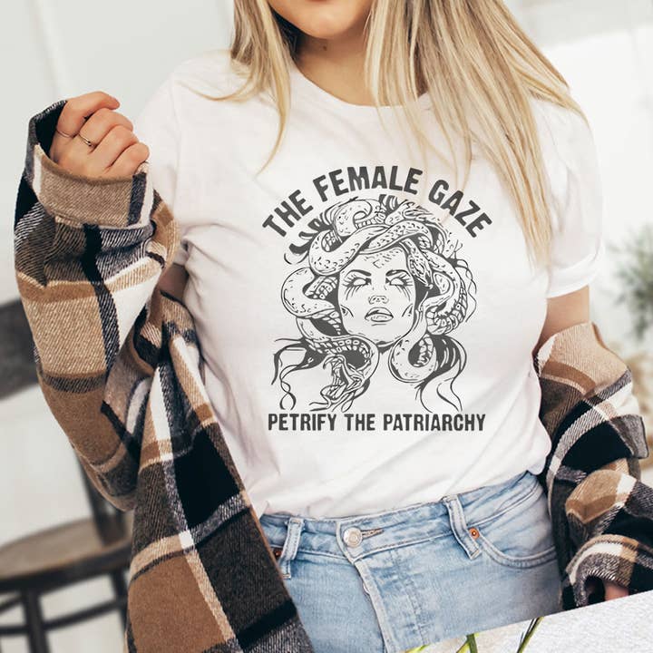 House Of Rodan - Wholesale T-Shirt (Graphic) - Women's - The Female Gaze - Feminist Women's Rights T-Shirt1