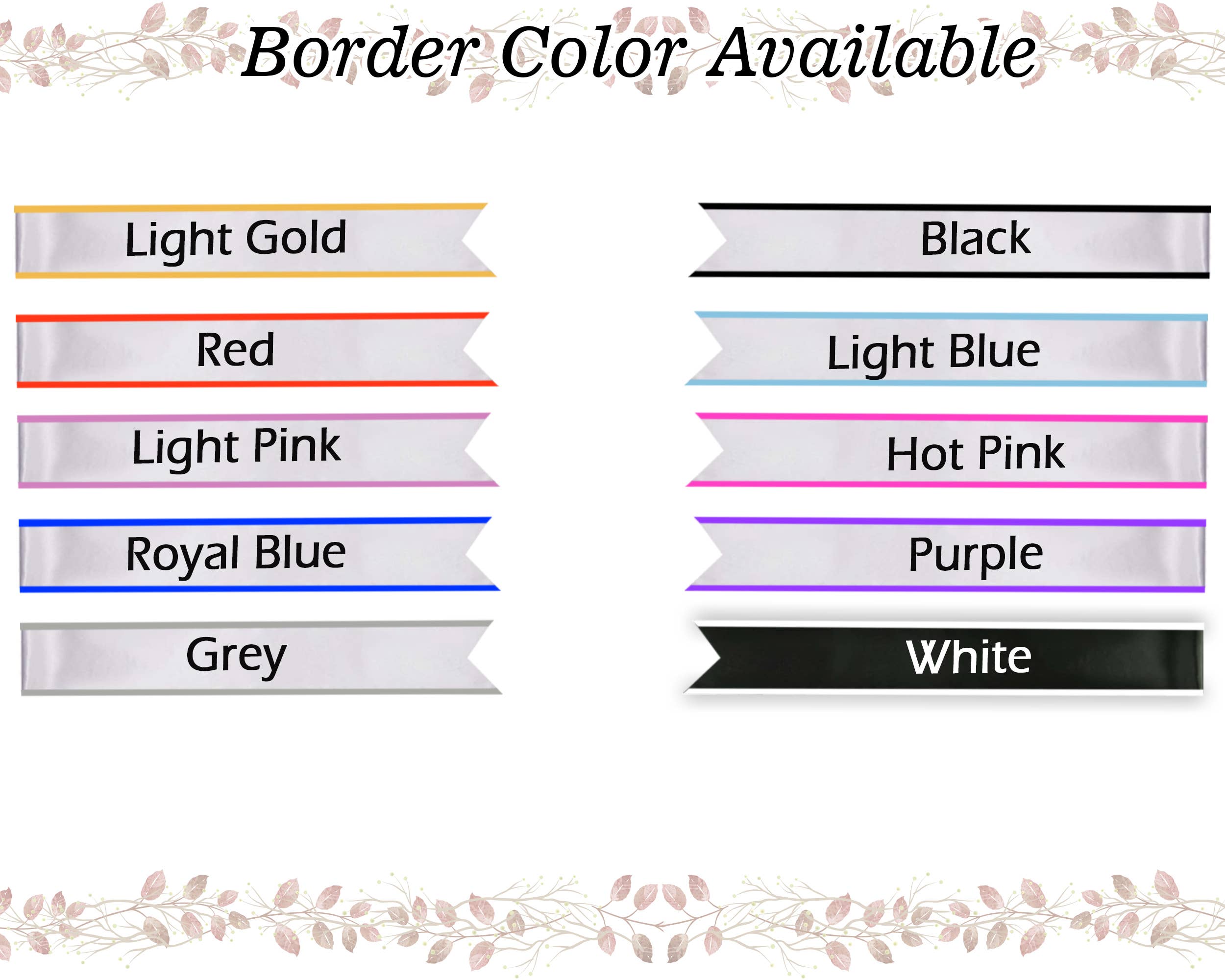 The Blissful - Wholesale Party Favor - Custom Lace Sash Birthday Party Lace Sash Personalized Lace Sash Customize Sash Bridesmaid Sash Custom Bridal Lace Sash Custom Border Sash9