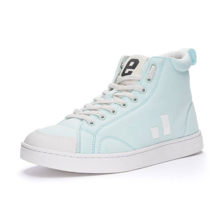 Fair Trainer Active Hi Cut Light Agua Green | Just White for wholesale by Ethletic GmbH
