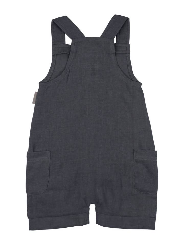 L'ovedbaby - Wholesale Overalls - Baby - Organic Cuffed Muslin Overall in Chia Seed