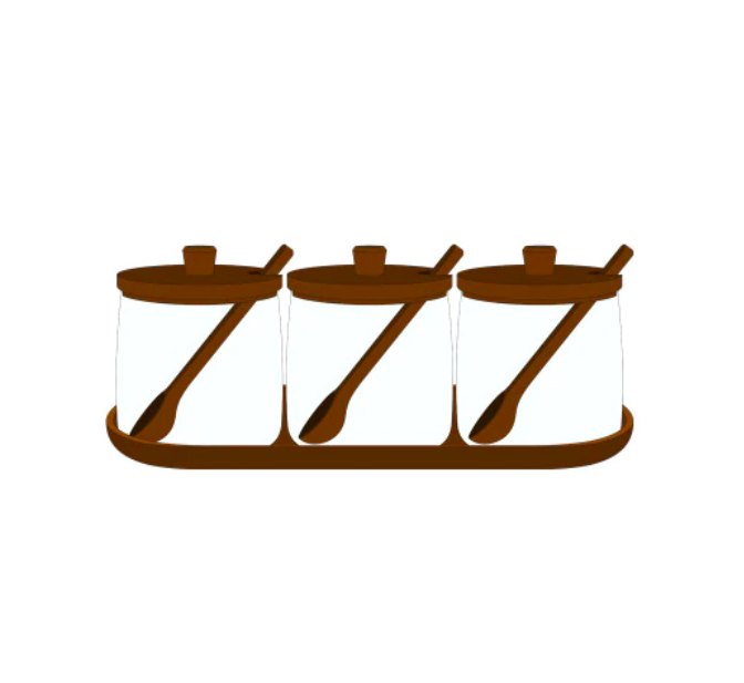 Homerely (We Cover All Import Duties) – wholesale Jar – Lead-Free Glass Seasoning Bottle Set3