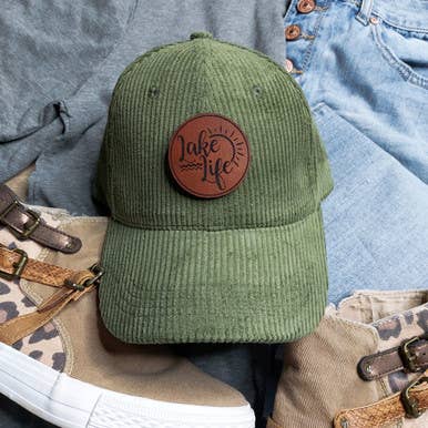 Lake Life Leather Patch for wholesale by Trendy Transfers