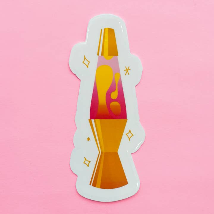 Lava Lamp Sticker for wholesale by Fox Tail Design and Printing