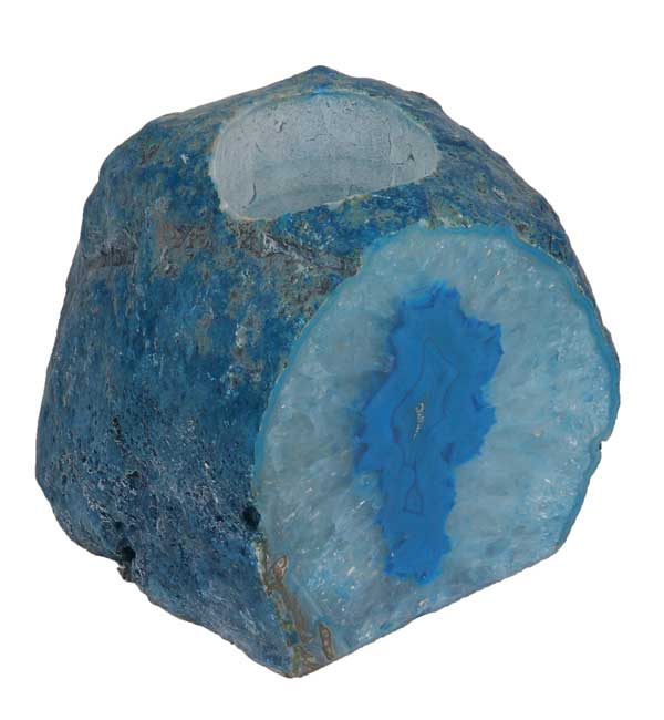 Natures Artifacts Inc - Venta al por mayor Candelabros - Portavelas de ágata azul - Portavelas de ágata4