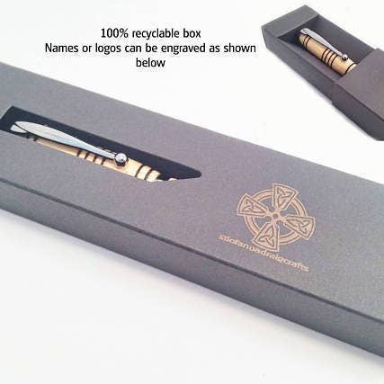 Bog and Brass - Wholesale Pen - Wooden pen in Irish bog oak.