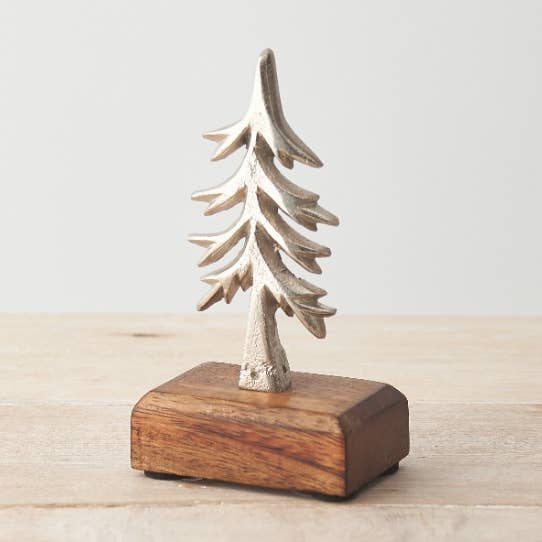 Árbol de Navidad con base, 15 cm para venta al por mayor de Gainsborough Giftware x Portland Living
