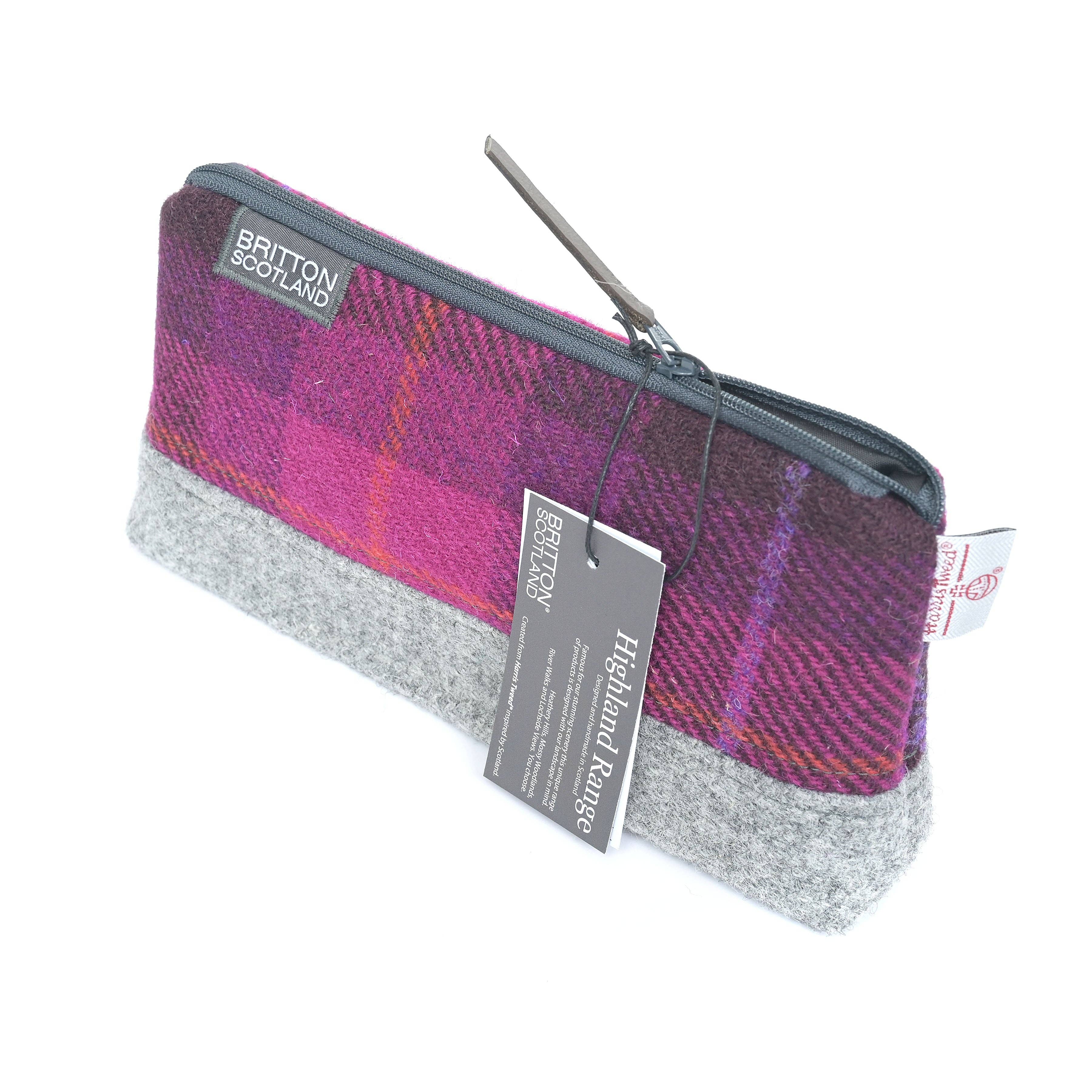 Amy Britton Harris Tweed Products - Wholesale Makeup/Cosmetic Bag - Highland Range Harris Tweed® Wash Bag6