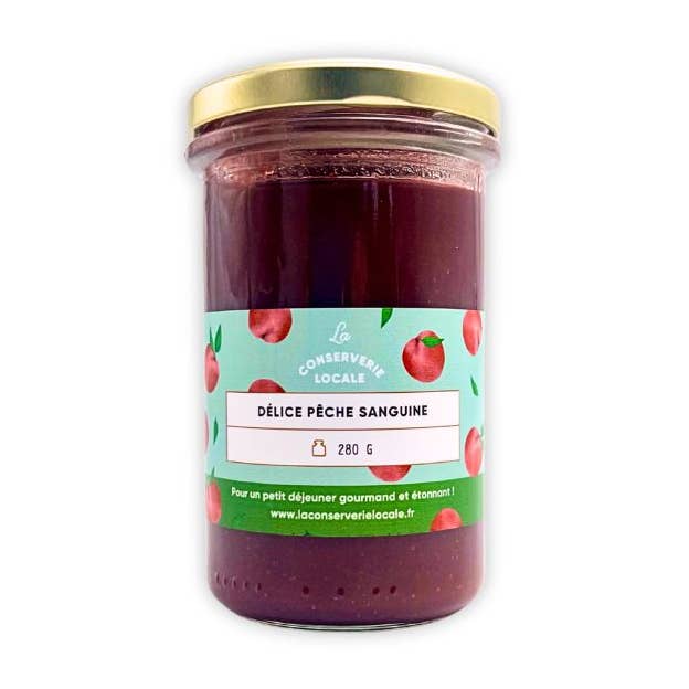 Delizia Pesca Sanguigna 280g per la vendita all'ingrosso da parte di La Conserverie Locale