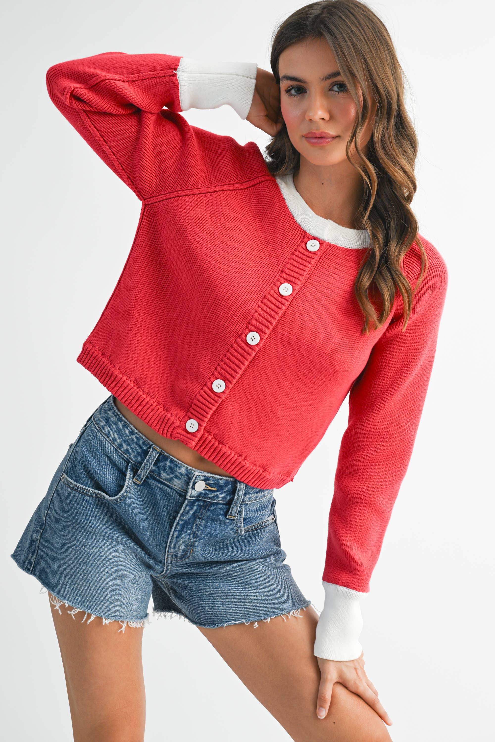 AEMI + CO - Wholesale Cardigan - Women's - 3219EK Meadow Sweater Cardigan 527