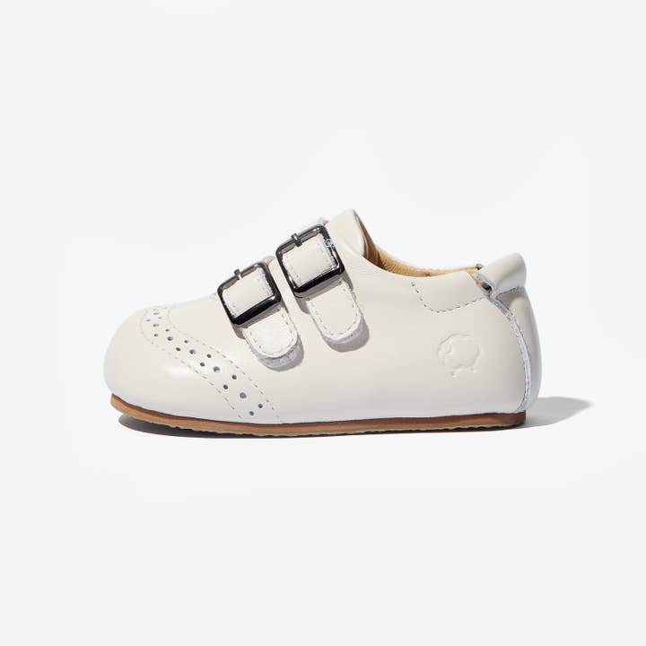 Woolly Kids - Wholesale Cot shoes – Baby - Shelley - Cream White1