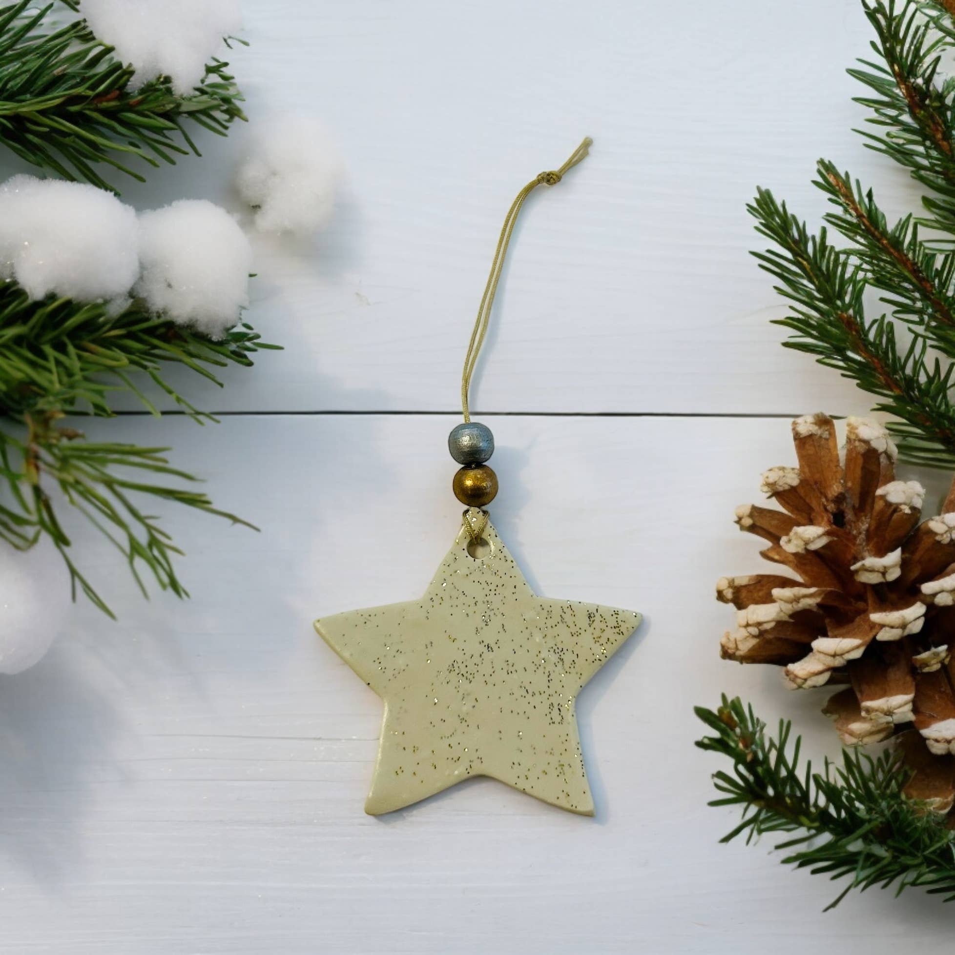 Sassy Sacha Jewelry - Wholesale Ornament - Minimal Christmas Ornaments Handmade - Tree, Star & Dove1