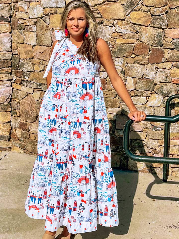 Blair Maxi Dress Ole Miss for wholesale by Pittypat's Clothing Co.
