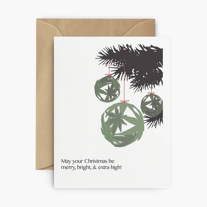 May your Christmas be merry, bright, & extra high! for wholesale by fntsma