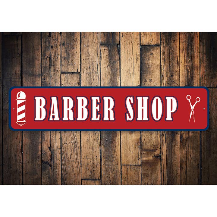 Lizton Sign Shop, Inc - Vente Pancarte - Panneau Barber's Pole Barber Shop1
