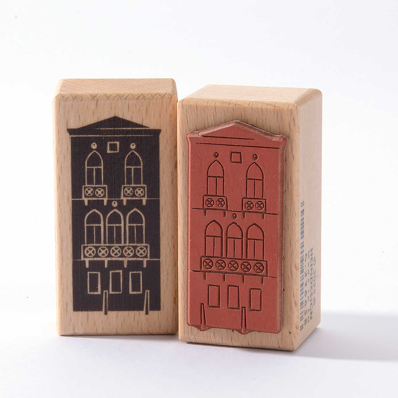 Heindesign – wholesale Rubber/decorative stamp – Stamp: Venice Palazzo 3 Window Balcony0
