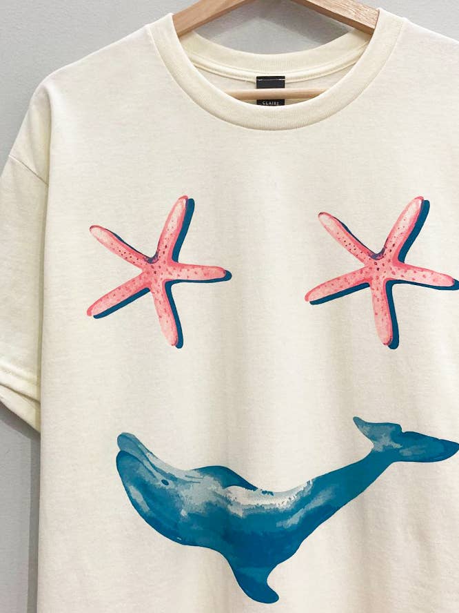 Sea Smiley Tee for wholesale by Sweet Claire