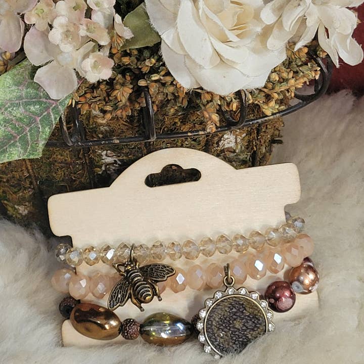 Upcycled Always & Forever accessories - Wholesale Jewelry Set - Upcycled small stacks - last ones available 4