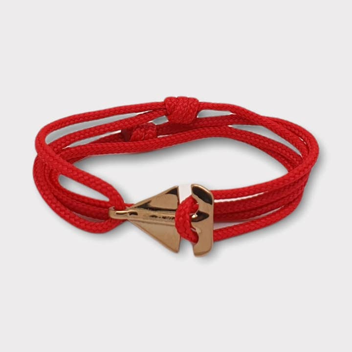 Bracelet bateau SAILOR rouge mini (2cm) (SMN023) pour la vente par Break Time